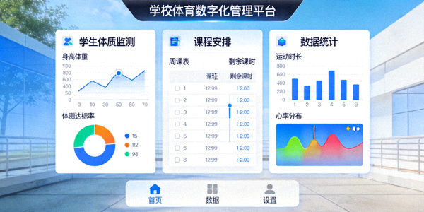 学校体育数字化管理平台应用案例界面